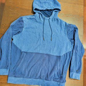 Russel Premium Fleece Hoodie Mens Large Blue Hooded pullover Sweatshirt Casual